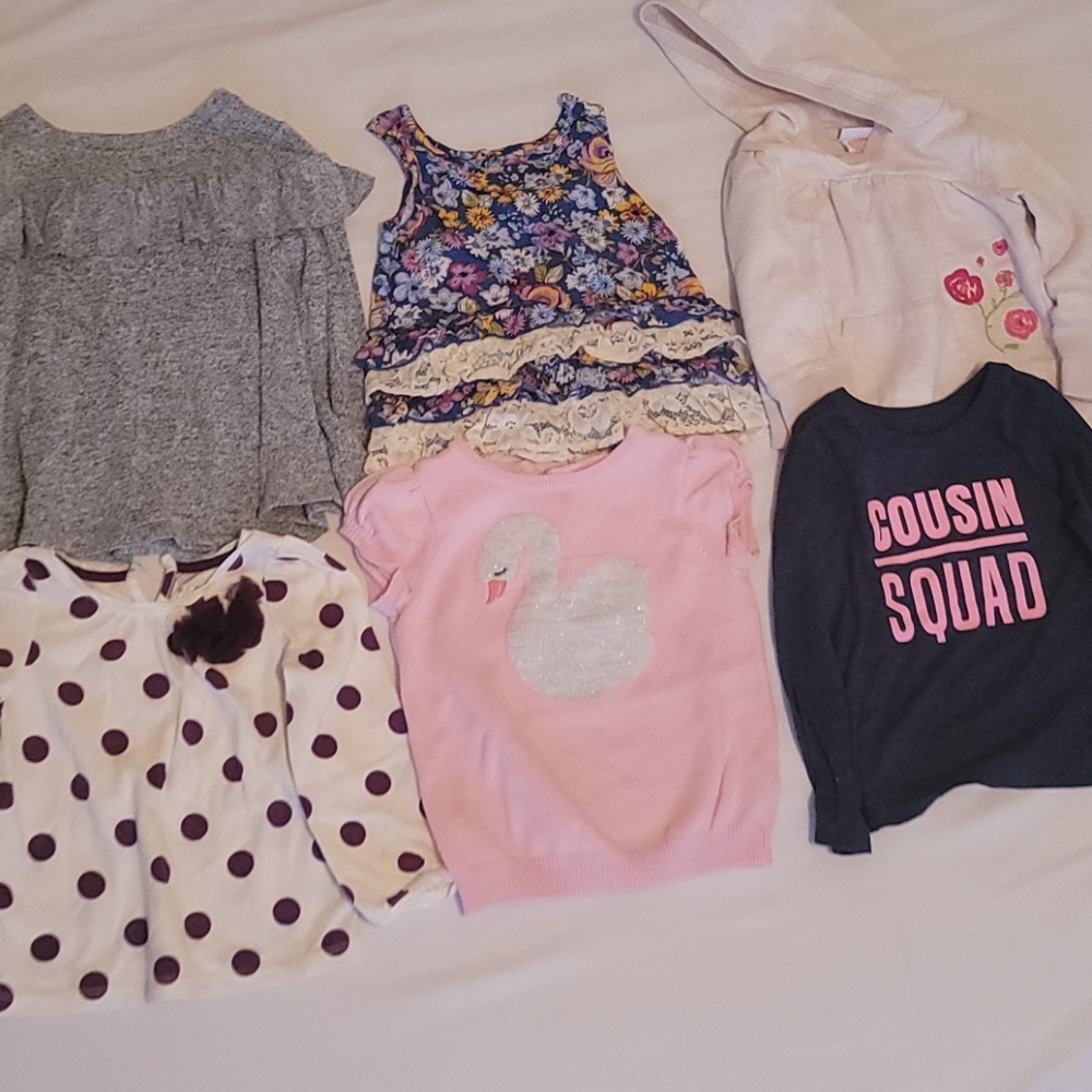 Toddler girl tops LOT